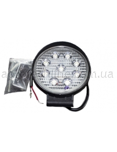 Фара кругла LED 27w (широкий промінь)
