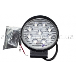 Фара кругла LED 27w (широкий промінь)