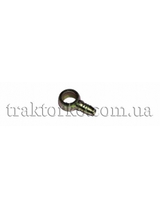 Кутник поворотний ф14, вихід ф8 ("ялинка", короткий, мет.)