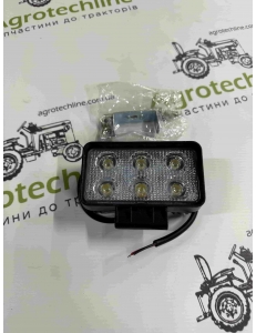 Фара прямокутна LED 18w (вузький промінь)